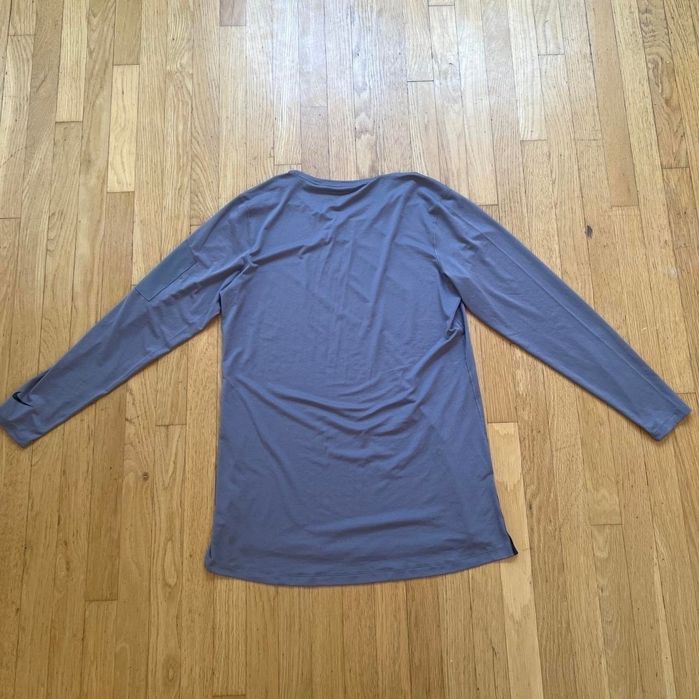Nike Dri-Fit long sleeve gray shirt, Men's Large - Picture 7 of 7